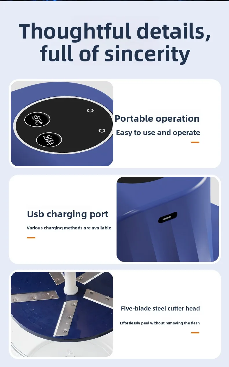 Newly Designed Best-Selling Kitchen Appliances Automatic Small Fruit Plum Garlic Peeling Machine Electric Grape Peeler for Home