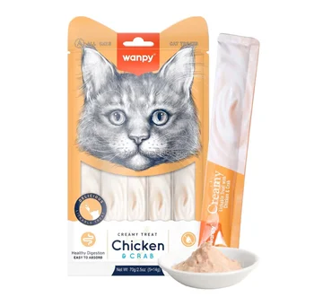 Explosive Models Fresh Packet of Suction Cat Treats Meat Strips for Cats