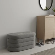 Modern Living Room Bedroom Ottoman Storage Foot Stool Bench Velvet