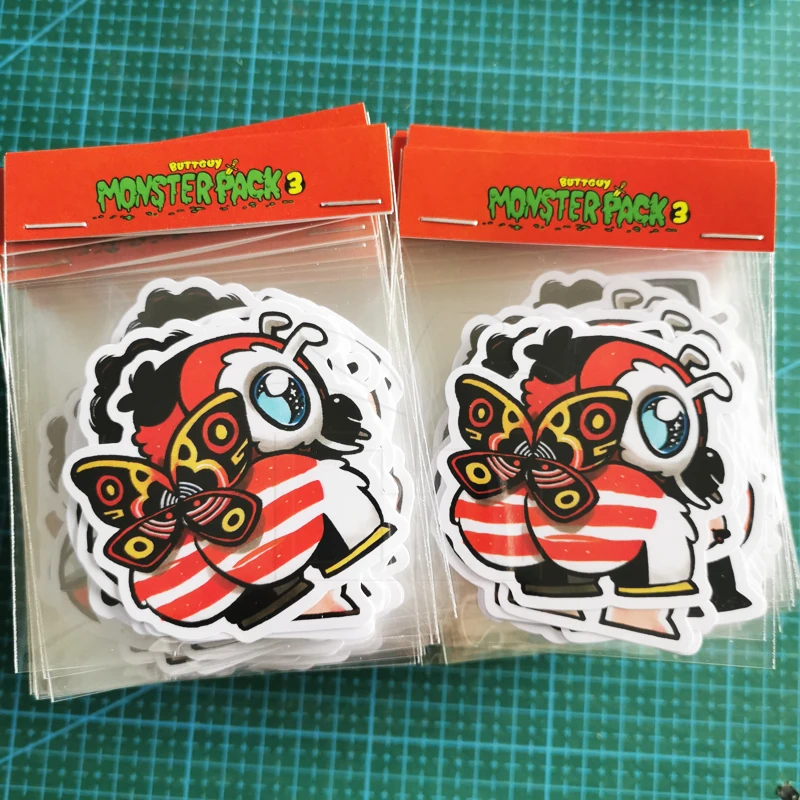 Waterproof Custom Logo Printed Sticker Packaging Set Die Cut Logo Custom Vinyl Sticker Pack for Promotion