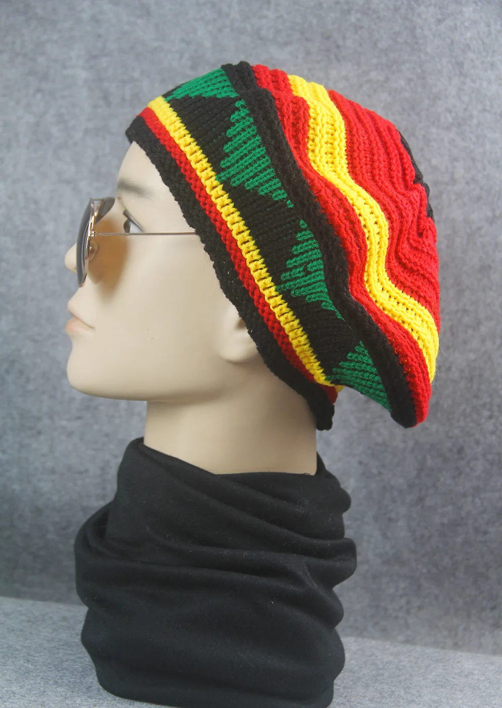 Jamaican Slouchy Hat Crochet Berets 