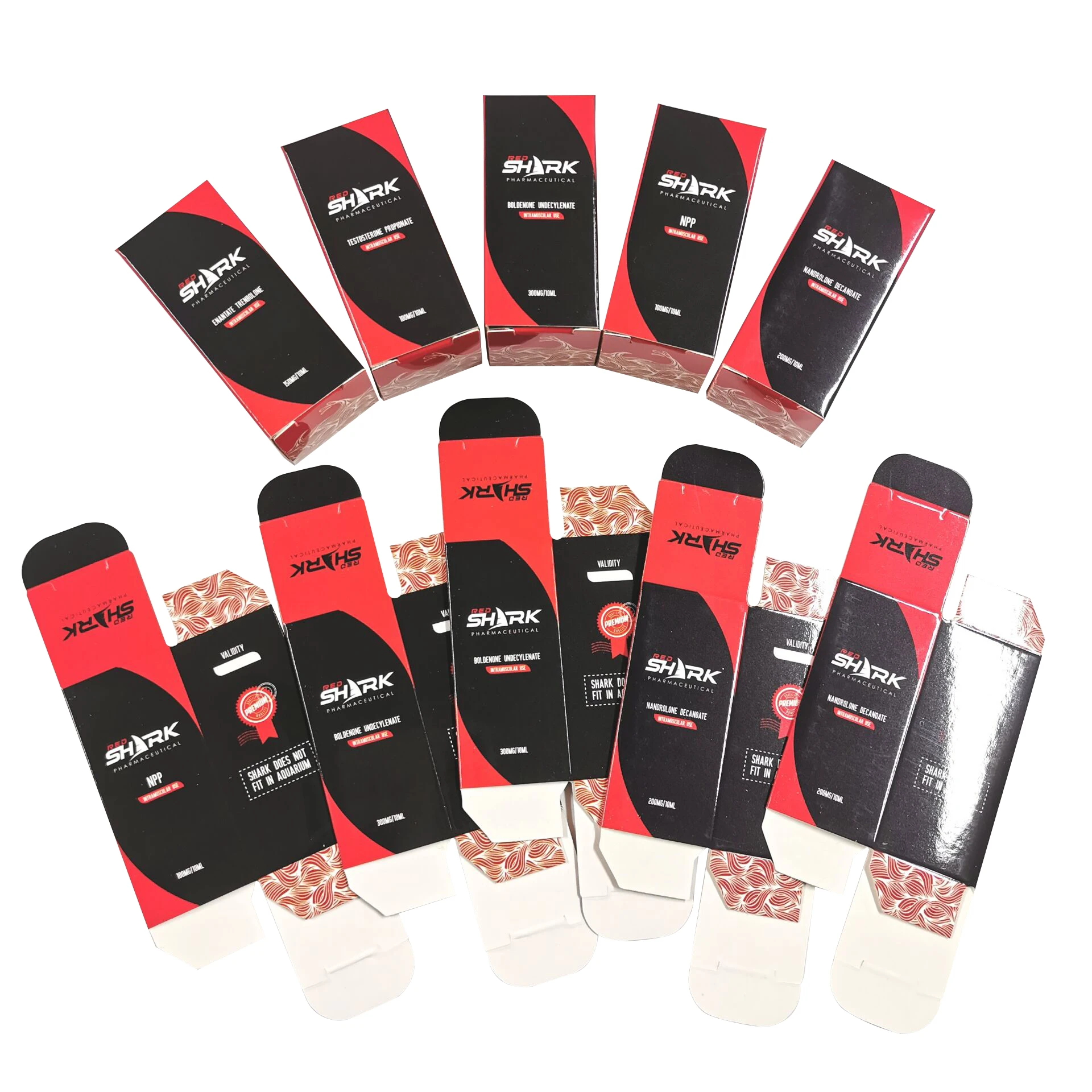 customized blue foil  hologram 10ml vial labels  test e 250  tren e 200 pharma labels for security  branding-1