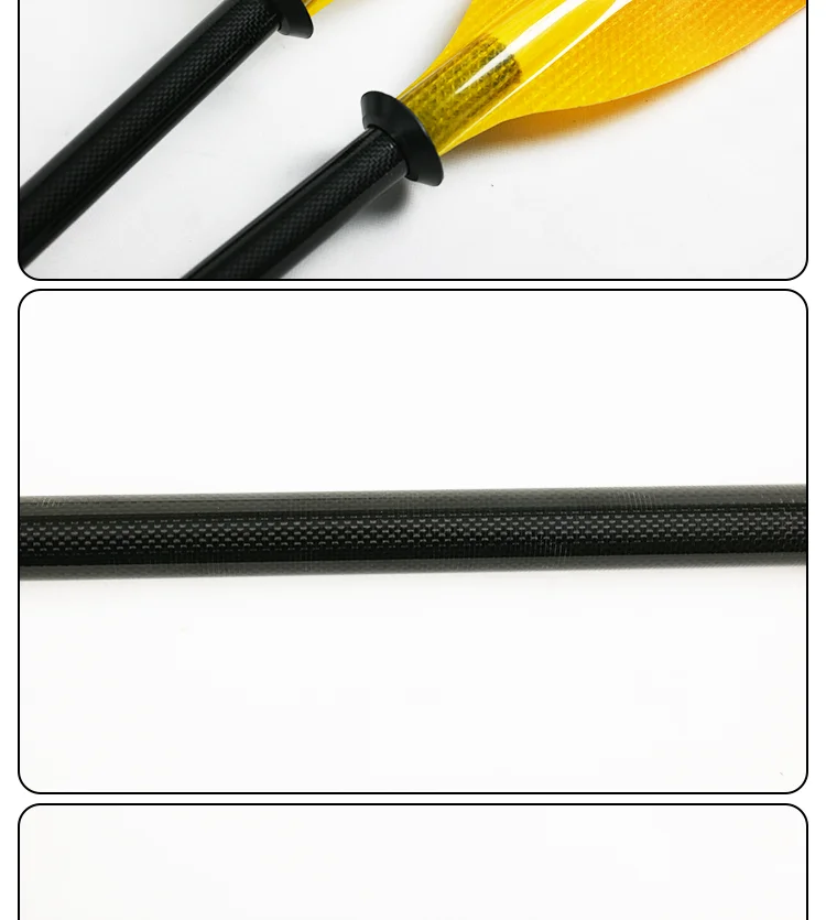 Hofi Adjustable Wing Blade Carbon Kayak Paddle Transparent Fiberglass