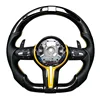 Yellow+Smooth Leather+Carbon Fiber+Paddle+LED