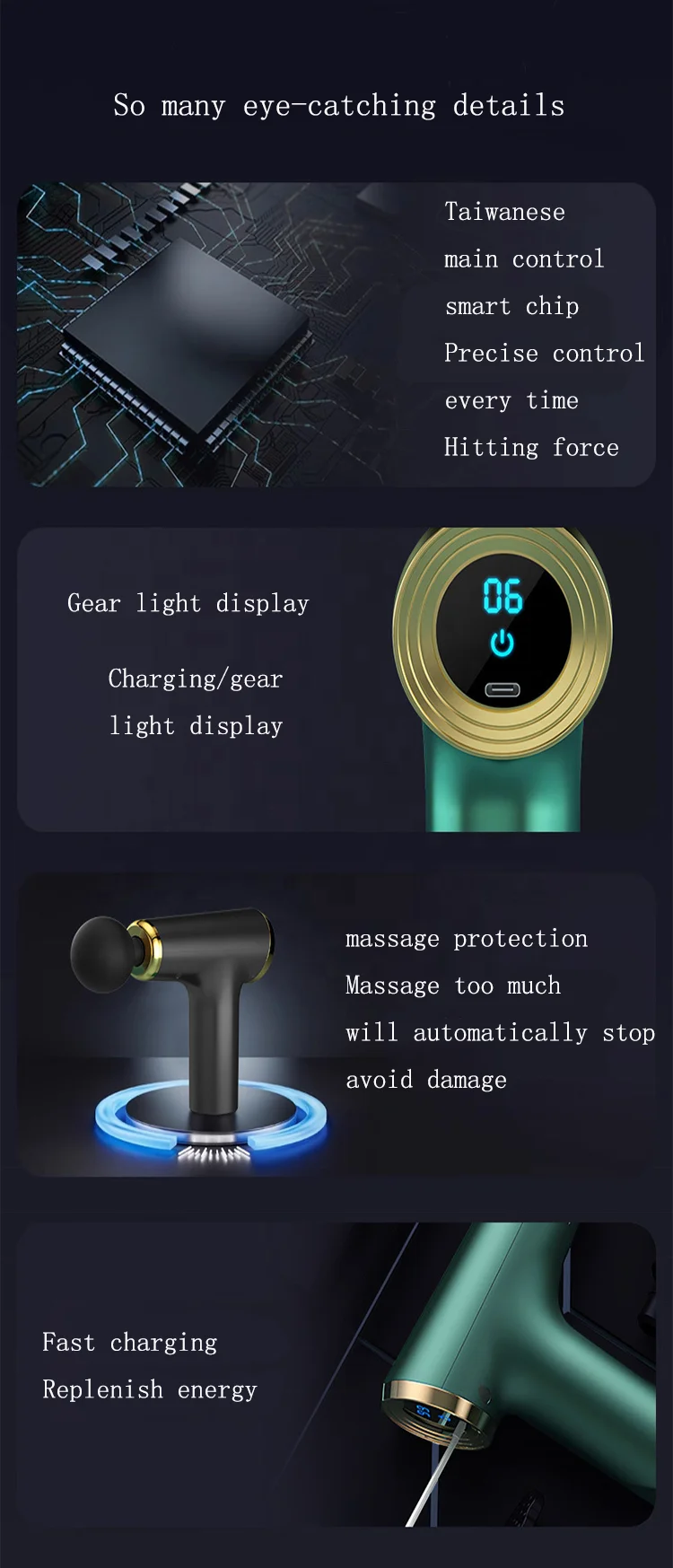 2024 New Design Handheld Body Massage Gun Massager Relax Muscle Best Massage Gun