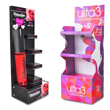 Custom Corrugated lipstick Cardboard Display Stands lipstick Display Rack Cardboard Beauty Display