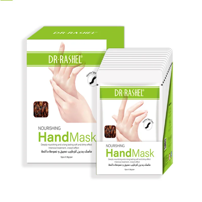 Оптовая продажа, мягкая листовая маска для рук, осветляющая кожа, маска для рук и ног, для увлажнения, отшелушивания, пилинга, питательная