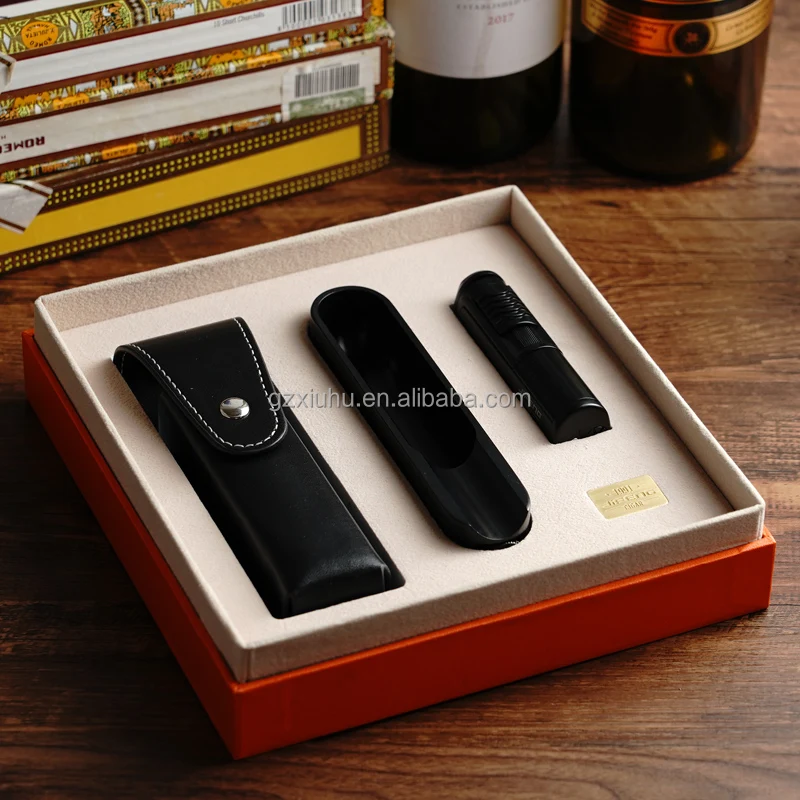 Cigar Ashtray And Lighter Gift Set With Cigar Punch Buy Cigar Ashtray