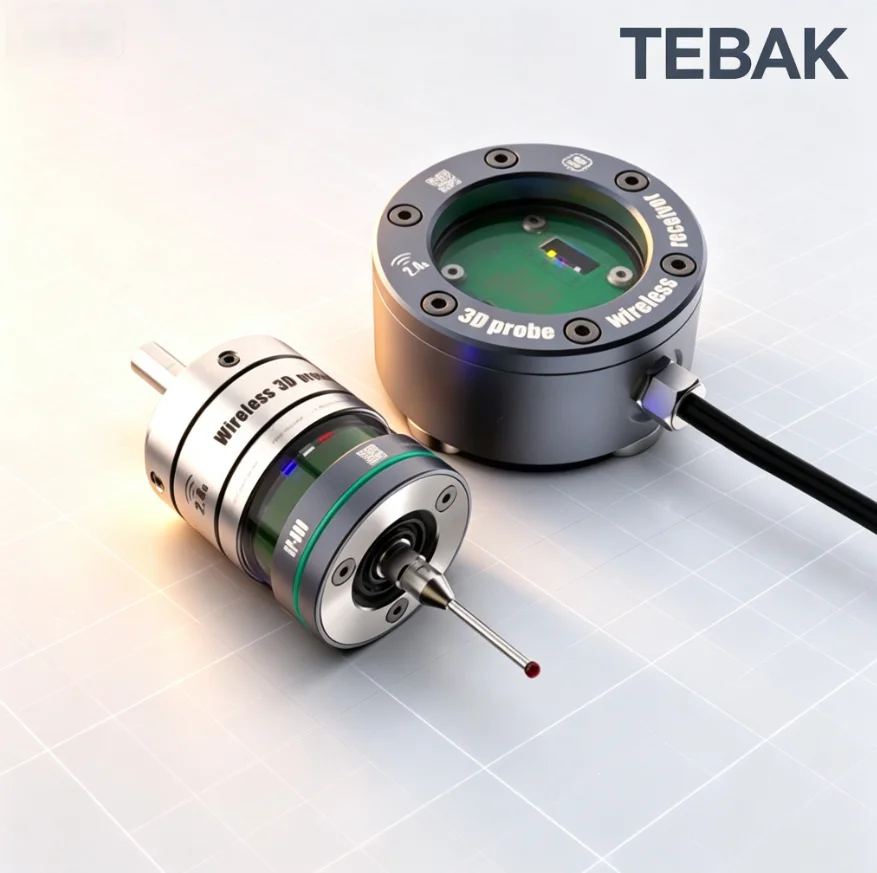 TEBAK GP-800 Wireless 3D Edge Finder Probe CNC Machining Center Centering Rod | Replacement for Renishaw, Marposs, Cyclmotion