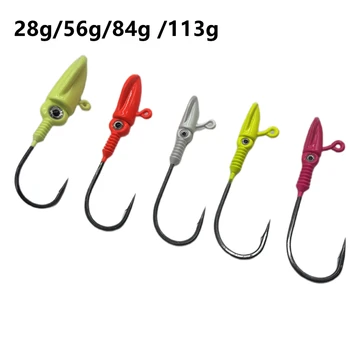 Cheery Luminous Lead Jig Head Well-Balanced Round Lure Worm Swim Bait for Saltwater Fish Sea Fishing Techniques – Soft Lure – view 3