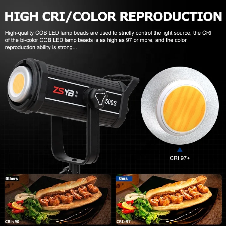ZSYB 500W LED Video Lights for Professional Video Photography