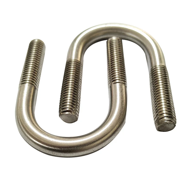 High Quality Stainless Steel 304 Connection Assembly Decorative Chrome Plating U Bolt Pipe Clamp Bracket