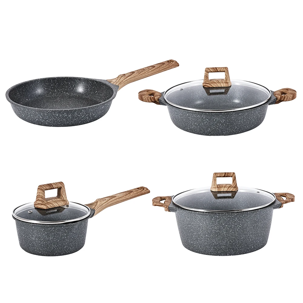 Factory Direct  Coating Nonstick Aluminum Cookware Non Stick Deep Saute Pan Frying Pan