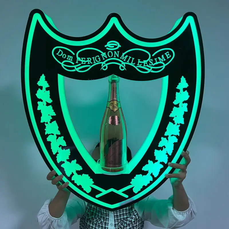 NightclubShop: LED VIP ACE of SPADES and DOM SHIELD Champagne Bottle  Service Delivery Presenter Glorifier Caddies Custom Made