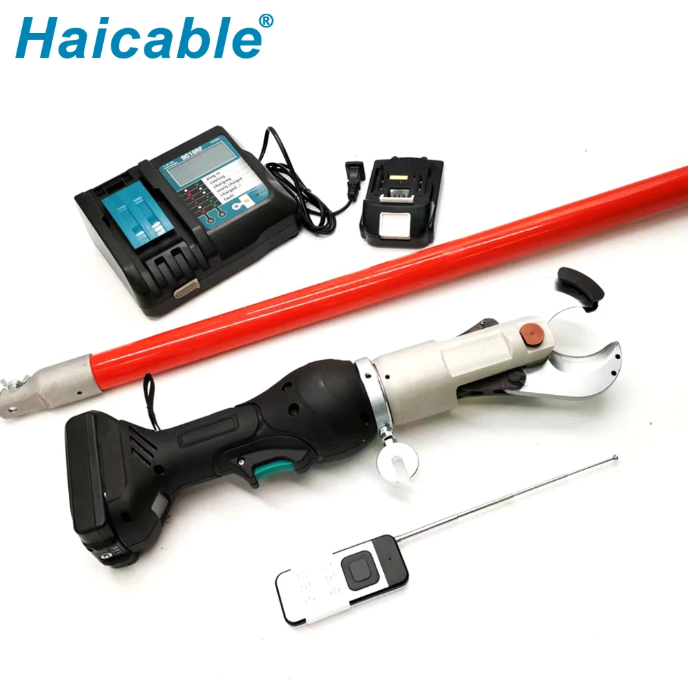 Battery Powered Cable Cutter with Insulating Rod RMS-36K Remote Control Cordless Cable Cutter