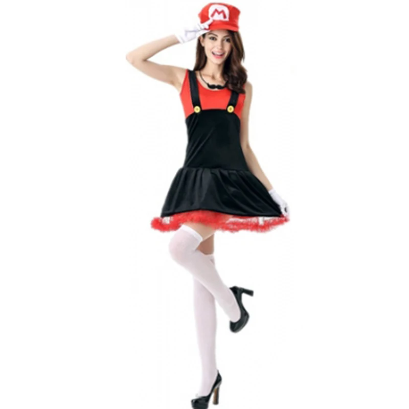 Super Mario Party Costume: Mario Luigi Carnival Fancy Outfit