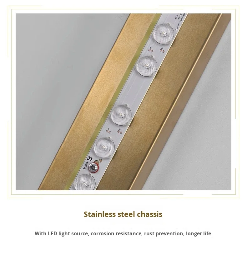 product new chinese style long strip led wall lamp aluminum 3000k warm modern living room background decoration slot inlaid high end-27