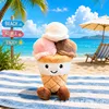 Glace au cacao et à la pêche