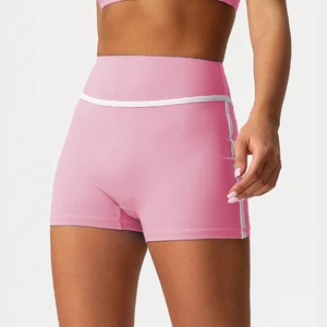 Customized logo Women's Sports Shorts for Cycling, Stretchy and Elastic Pants Suitable for 30-minute Fitness Workouts.
