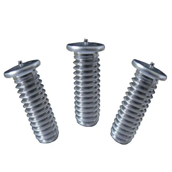 Blue White Zinc Self-Clinching Studs Flush Head Steel Pressure Riveting Screw With Tooth Threaded Studs Stud Welding