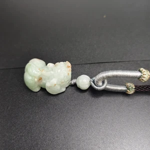Natural Jadeite Pixiu Pendant, Natural Talisman Carving Jewelry, Men's and Women's Couple Gifts