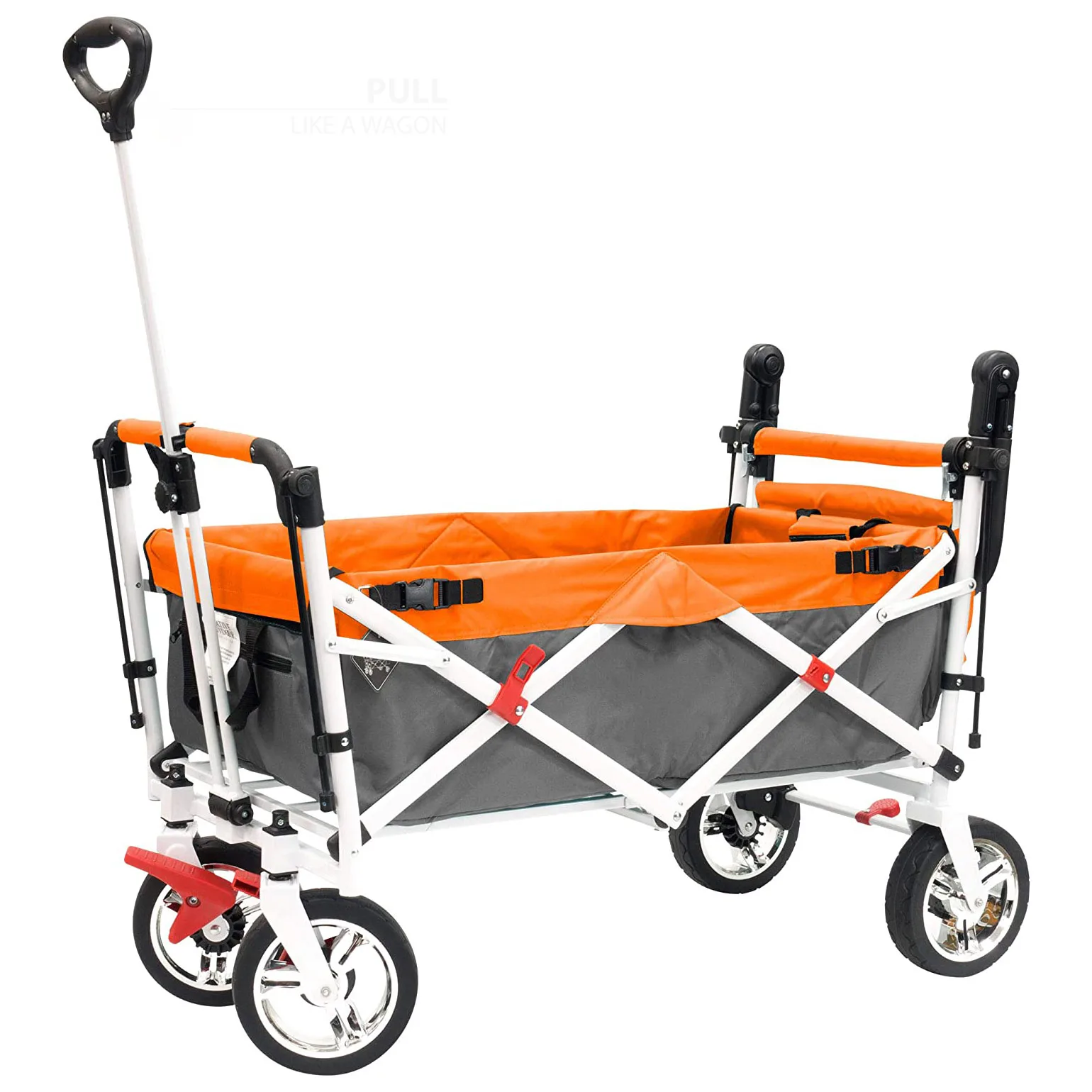 Folding Wagon Cart Heavy Duty Collapsible Utility Wagon All Terrain ...