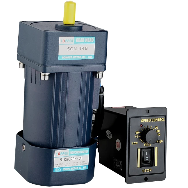 Single Phase AC Gear Motor 120W AC MICRO 6W-200W with speed controller