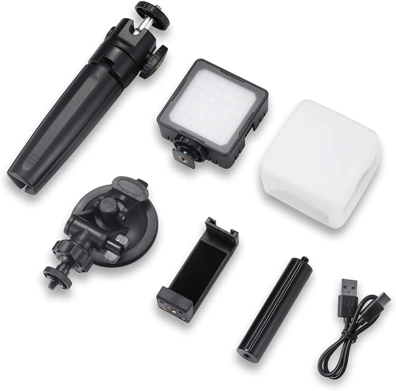 Светодиодное освещение для видеоконференции FLASHOOT со штативом на присоске для компьютера ноутбука увеличение вызовов потоковая передача