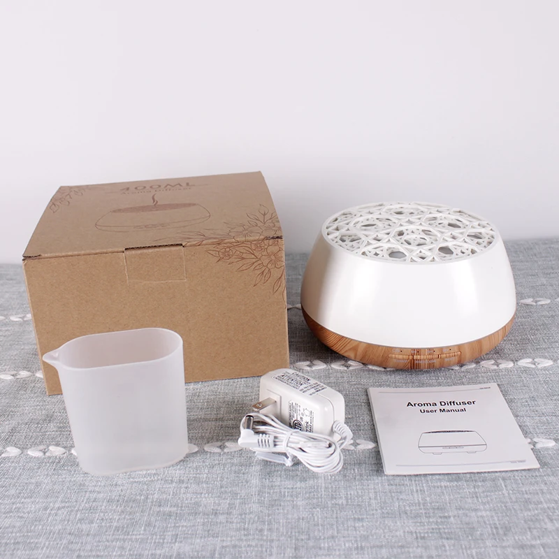 Portable Ultrasonic 400ml Humidifier with Aromatherapy Function Outdoor Car Aroma Diffuser Mist Maker Machine