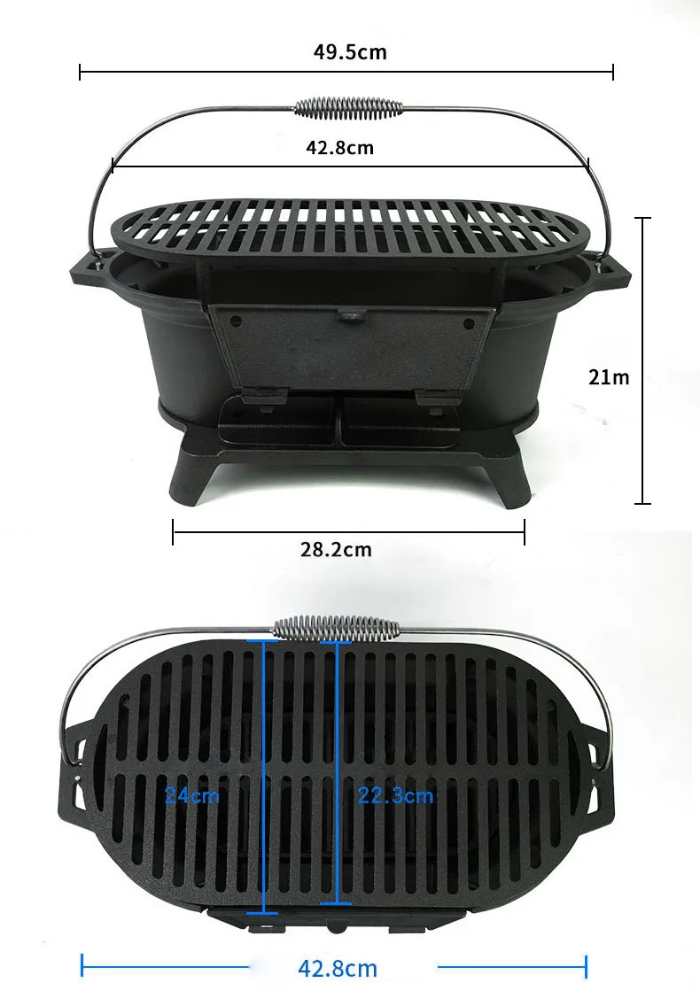 Japanese Hibachi Grill Yakitori Grill Stove Cast Iron Bbq Grill For