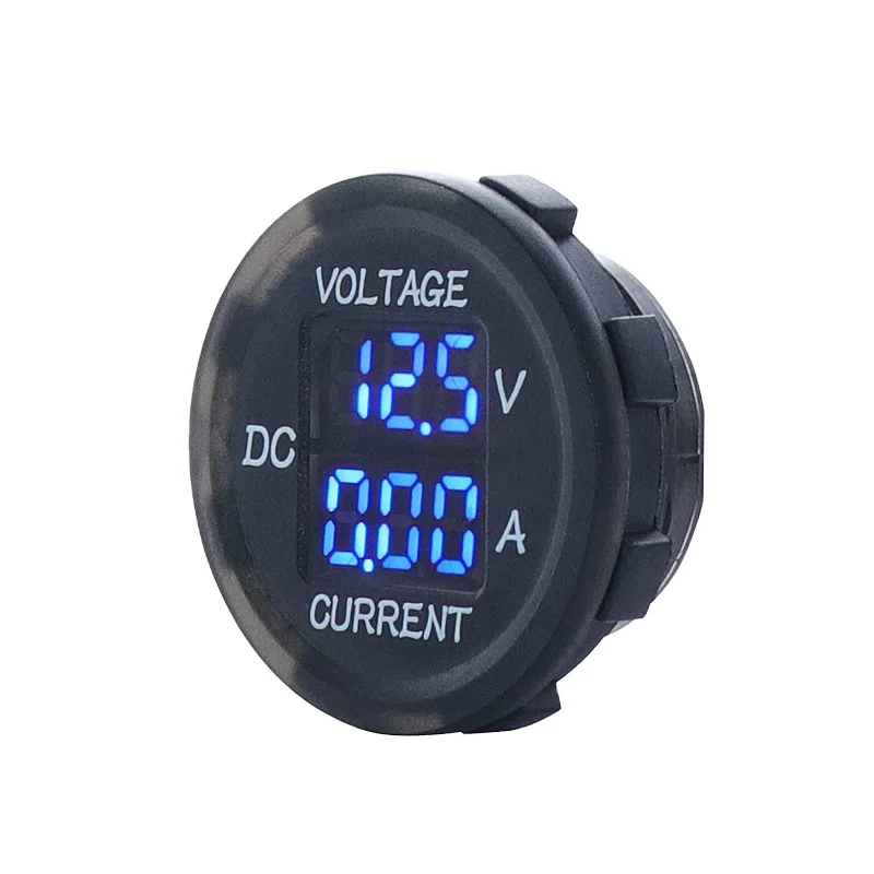 Digital Voltmeter and Ammeter DC 5V 48V Voltage LED Display Blue Red Green