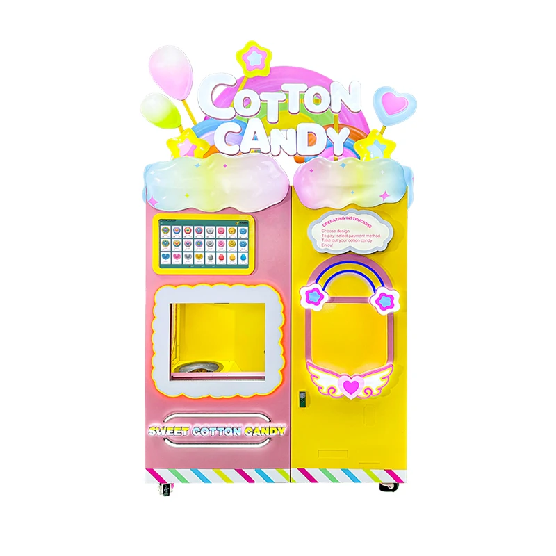 Multiple Payment Methods Cotton Candy Machine for Corporate Events