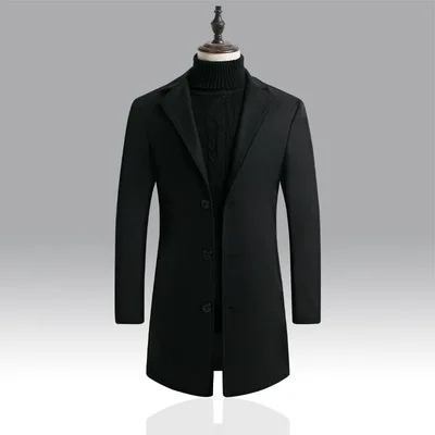 Thin Section Youth Popular Business Single-breasted Slim Solid Color Casual Men's Jacket_voghion.com