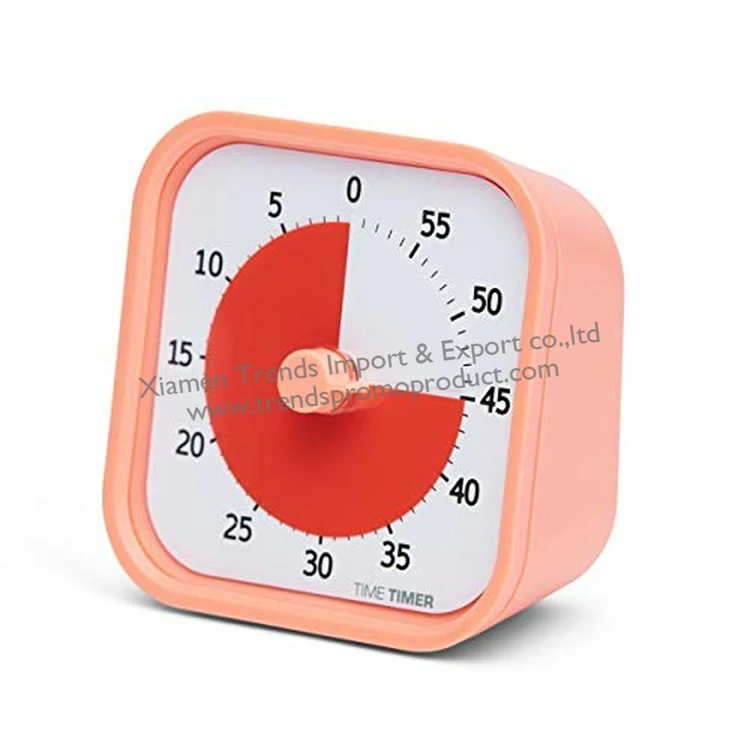 Silent countdown classroom 60 minute time out student analog visual timer for kids children child study learning school analogue