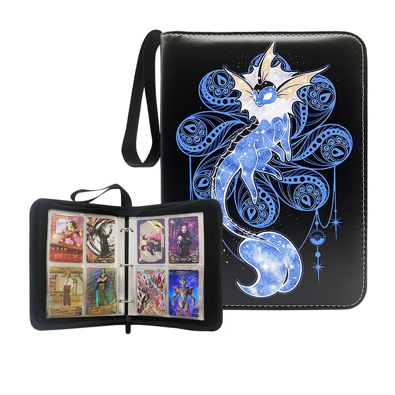small baseball card binder Performore Hand-Stitched Baseball Card 2-Inch Binder, Red Stitching Baseball Card Collector Binder Album with 9-Pocket Sleeves for Sports Trading main image 0