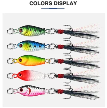 Burle JG-YLS Small Metal Artificial Hard Bait Sinking Lure for Saltwater Fishing Mackerel & Snapper – Metal Jig – view 2