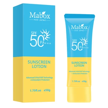 Sunscreen Cream For Face Whitening Foundation Wholesale Skin Care Moisturizing Sun Screen Spf 50 Natural Sun Protection Lotion