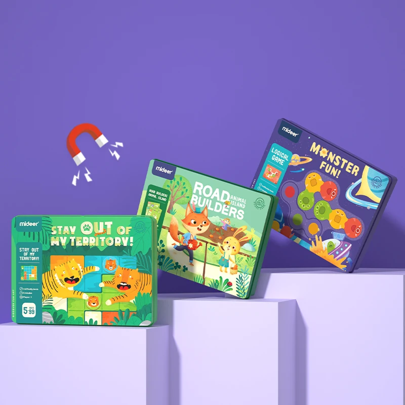 Забавная логическая игра монстра MIDEER! Развивающие игрушки, настольная игра, логическое мышление, двусторонние карты MD2087 & MD2109 & MD2076