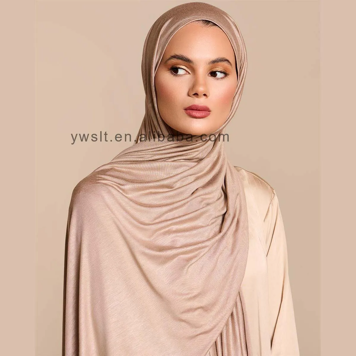Elegant Crimp Hijab Scarf - High Quality Sarong Shawl Wrap - Plain Maxi Style - Demure Couture Brand