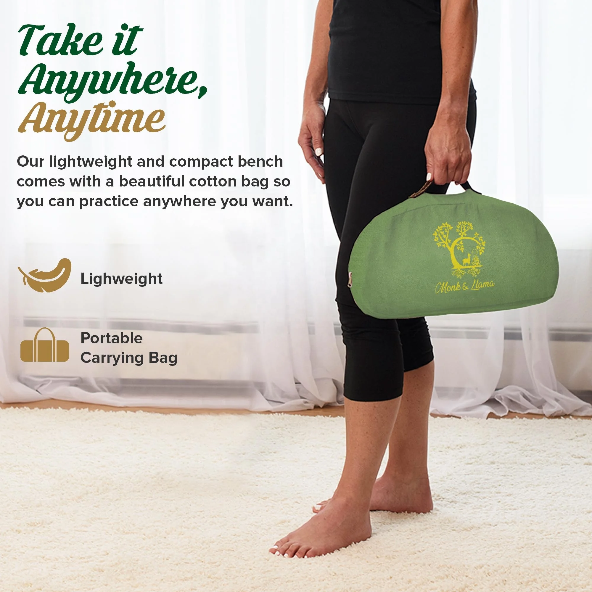 Bambus Meditationsbank Faltbar - Bequemer Hocker Für Yoga & Entspannung