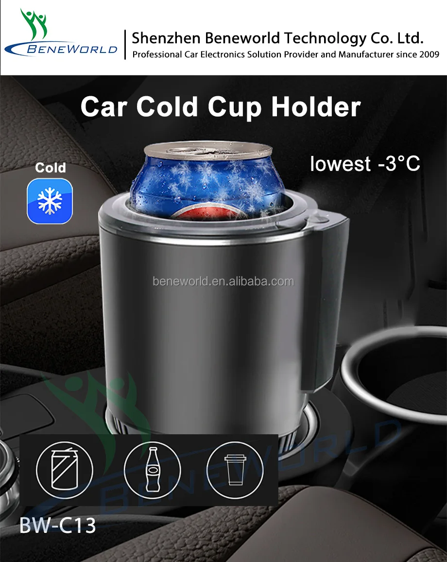 New Arrival Universal Portable Wireless Smart Car Cold Cup Holder With Cooling Function Suitable