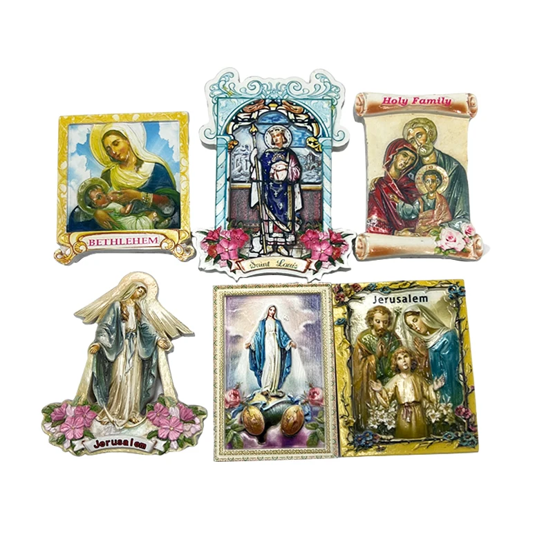 Jesus Catholic Resin Refrigerator Stickers for Home Decoration ...