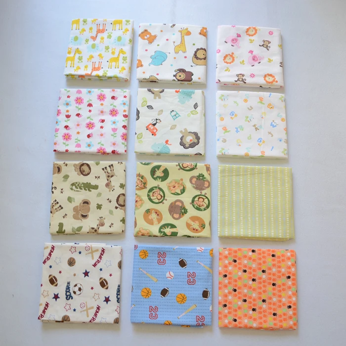 Крашеная хлопчатобумажная фланелевая ткань со склада, Детская фланелевая ткань