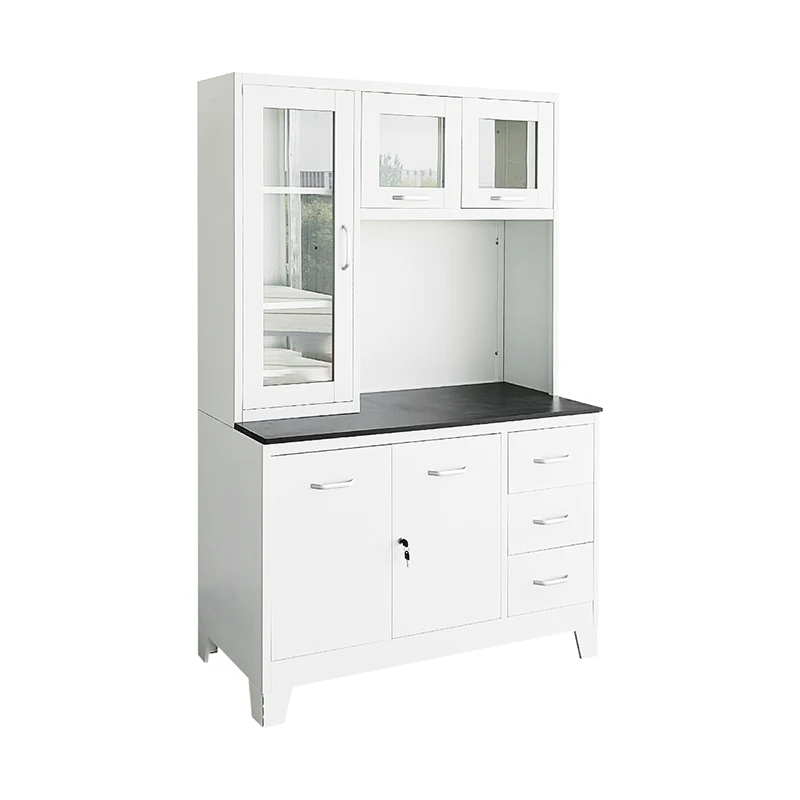 Modern Multifunctional Durable and Sturdy Steel Kitchen Cabinets with Large Capacity Cheap Custom Metal Kitchen Cupboard