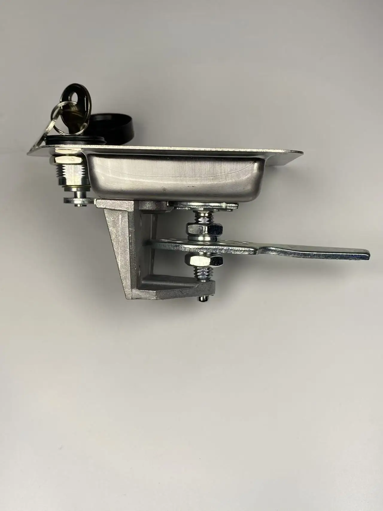 Standard Zinc T-Compression Handle Toolbox Paddle Latch Locks Stainless Steel with Galvanized Finish
