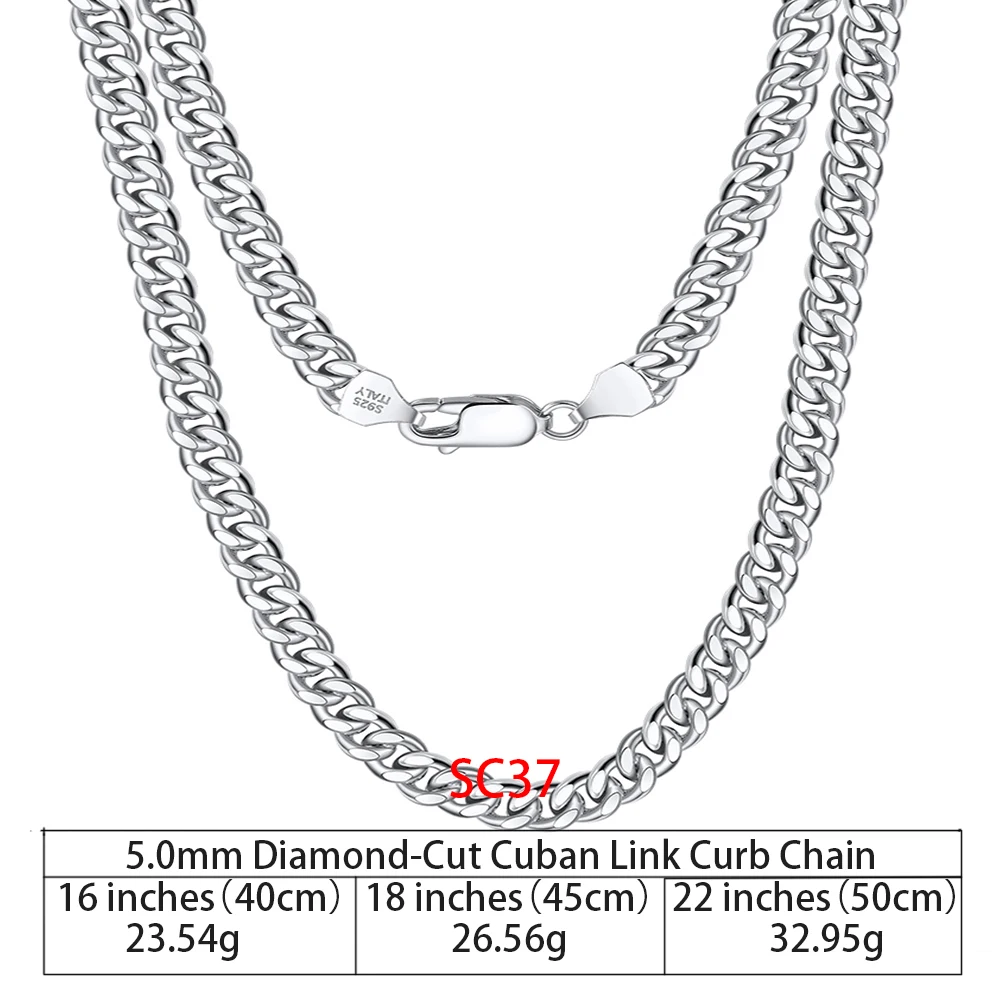 Heavy Sterling Silver 925 Cuban Link Chain 28 Grams 22.5 factory Inches Hallmarked RCI