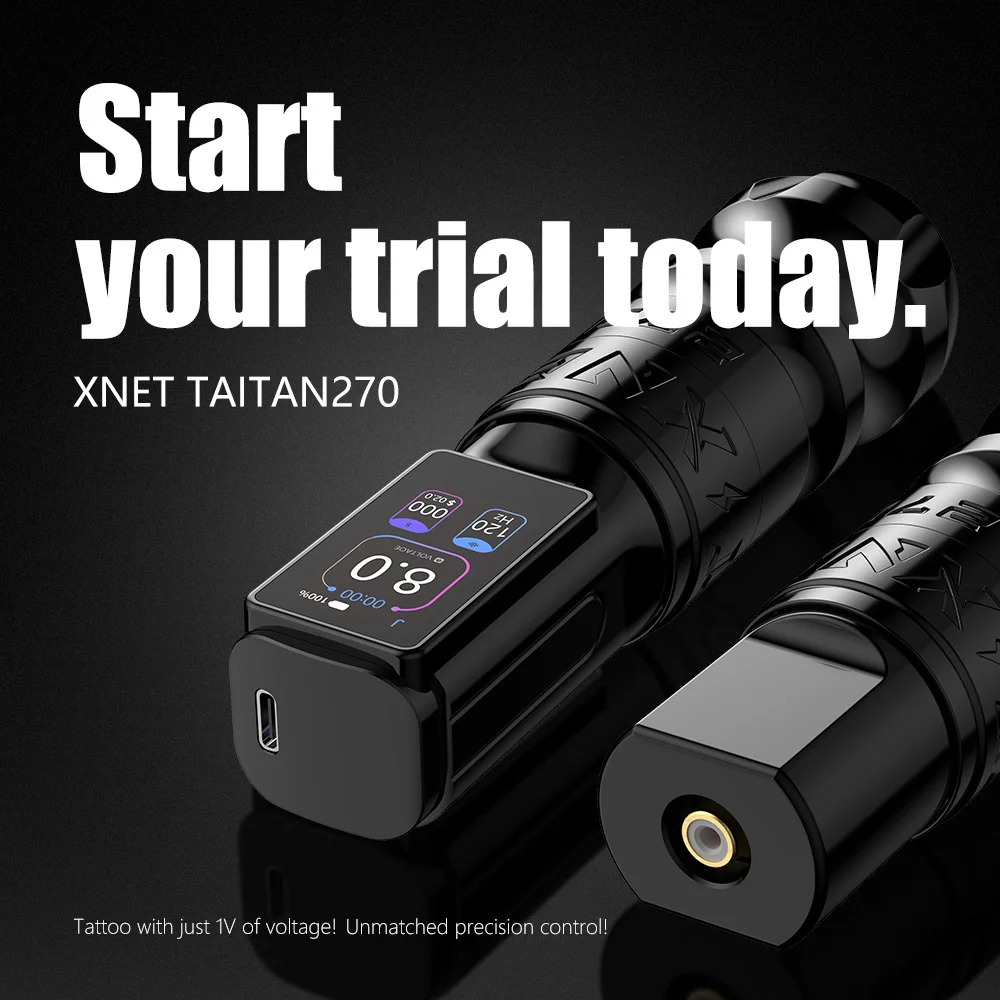 XNET Titan 270 Wireless Tattoo Pen Machine - 2400mAh Battery
