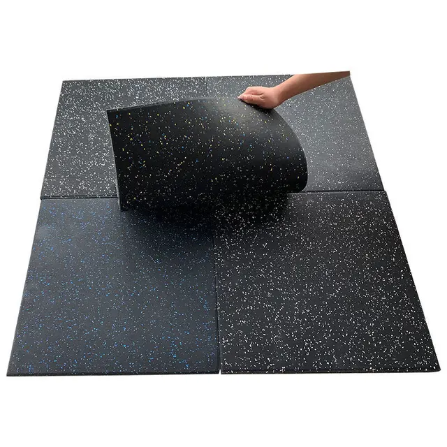 Indoor high density playground rubber tile fitness rubber flooring Tile rubber floor mat