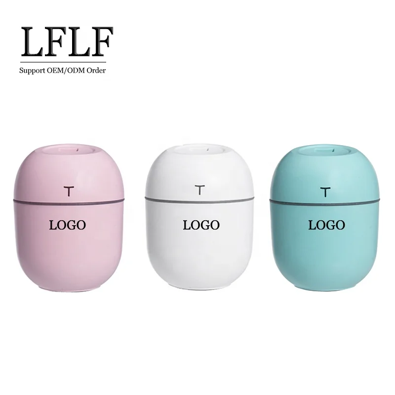OEM 200ML Ultrasonic Mini Air Humidifier Aroma Essential Oil Diffuser for Home Car USB Fogger Mist Maker with LED Night Lamp