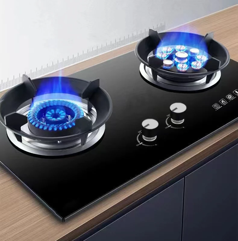 モード 家庭用9バーナーダブルストーブ内蔵天然ガスキッチンストーブ液化石油lpgガスストーブ激しい Buy Gas Stove,Oem